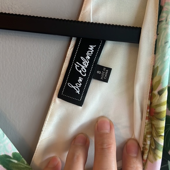 Sam Edelman Floral Midi Dress in Pink Multi size 8 great condition - Picture 6 of 15